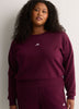 Burgundy Feel Cozy Fleece Sweatshirt with Small Logo - adidas