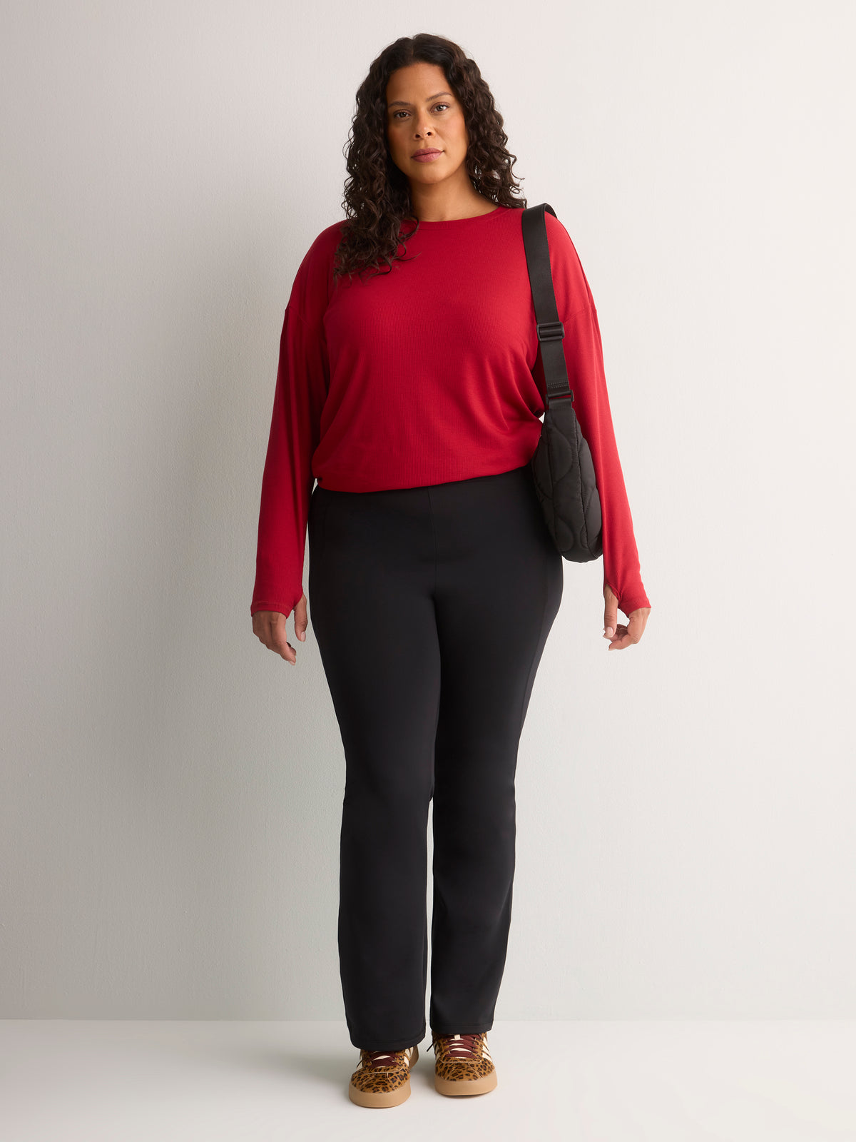 Black Luxe Thermal Yoga Pant - Active Zone