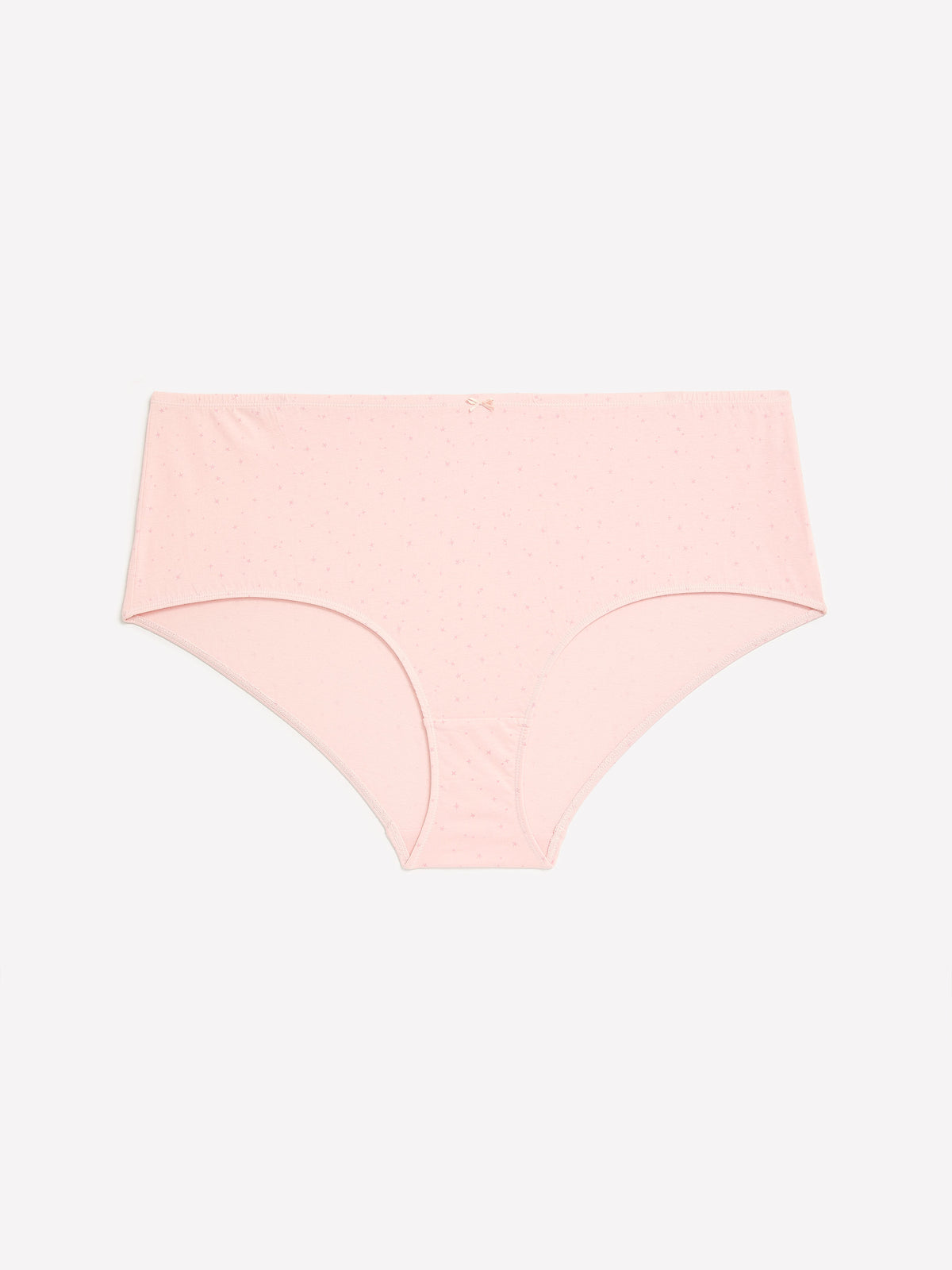 Pink Star-Print Cotton Full Brief - tiVOGLIO