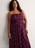 Heart-Neck Bustier Fit-and-Flare Midi Dress - Addition Elle