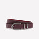 Purple Faux Leather Belt with Double Metal Loop