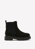 Extra Wide Width, Chunky Black Chelsea Bootie