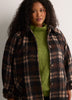 Green Loose-Fit Mock-Neck Cable Knit Sweater