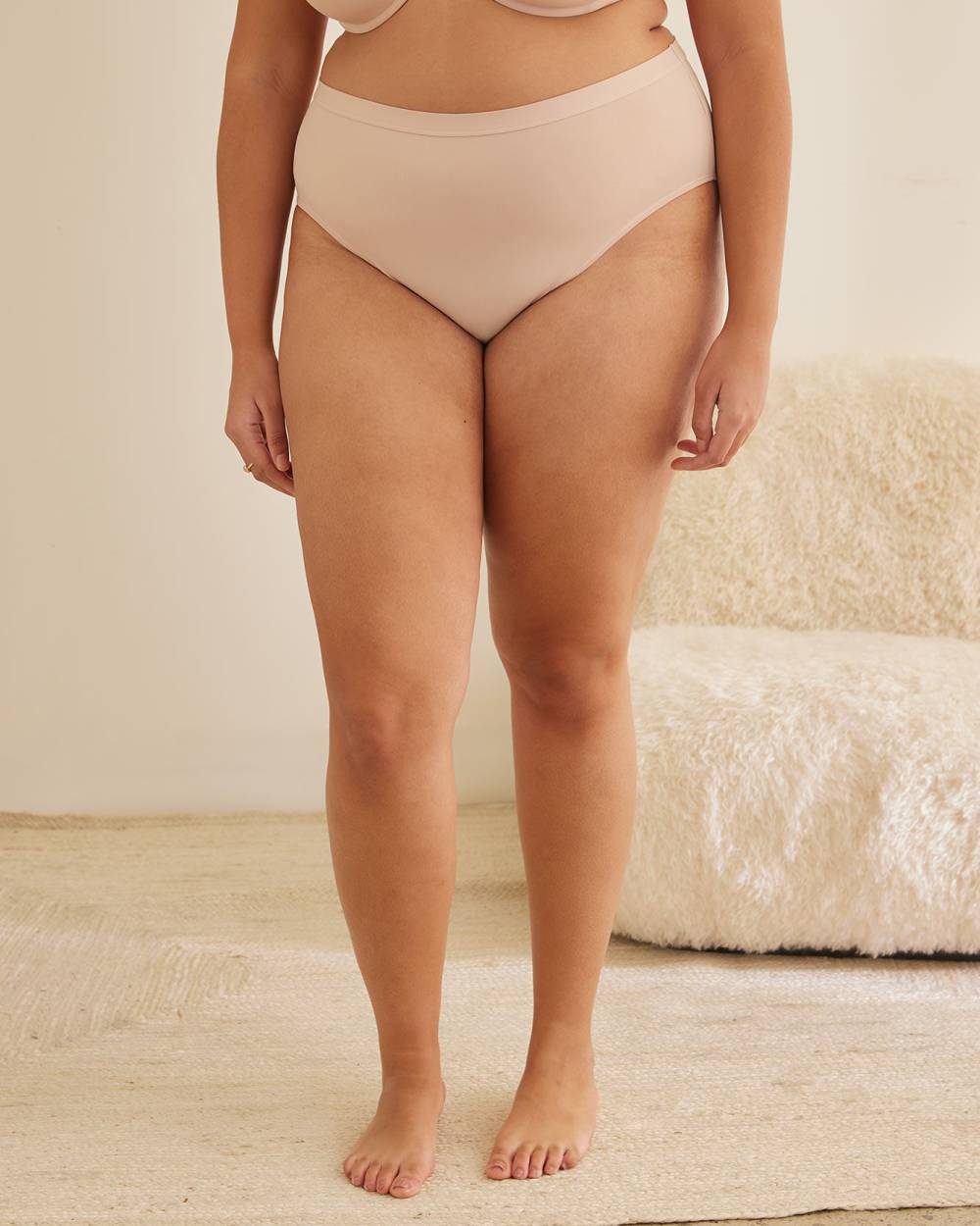 Culotte classique échancrée unie en microfibre - ti Voglio