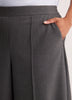 Pintuck Pull-On Crop Culotte Pant