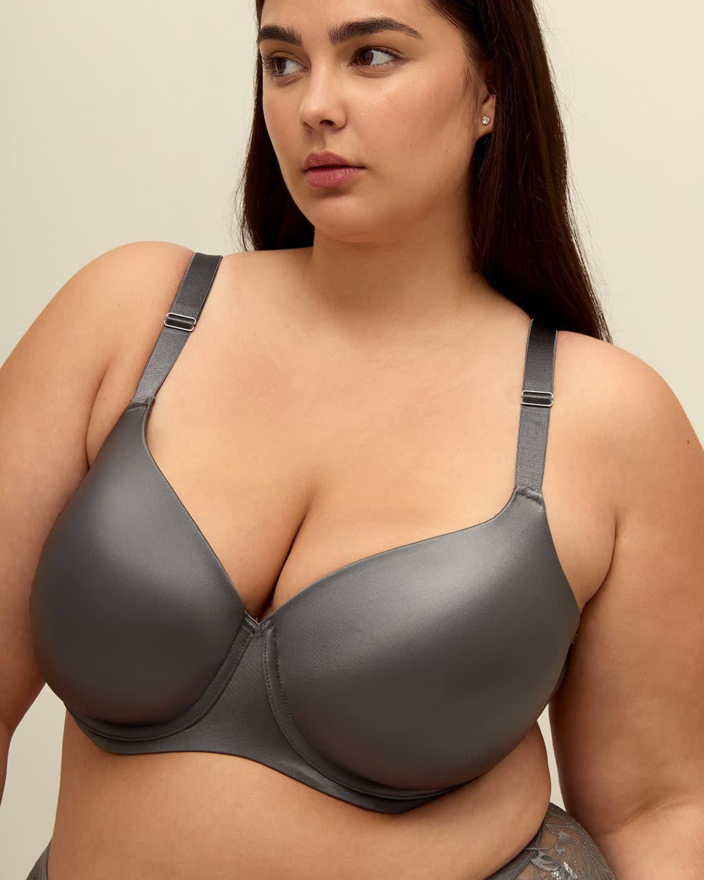 Breathable Underwire T-Shirt Bra with Lace - ti Voglio