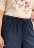 Light Cotton Mid-Rise Denim Culotte Pants - d/C JEANS