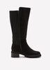 Wide Width, Black Andina Tall Microsuede Boot