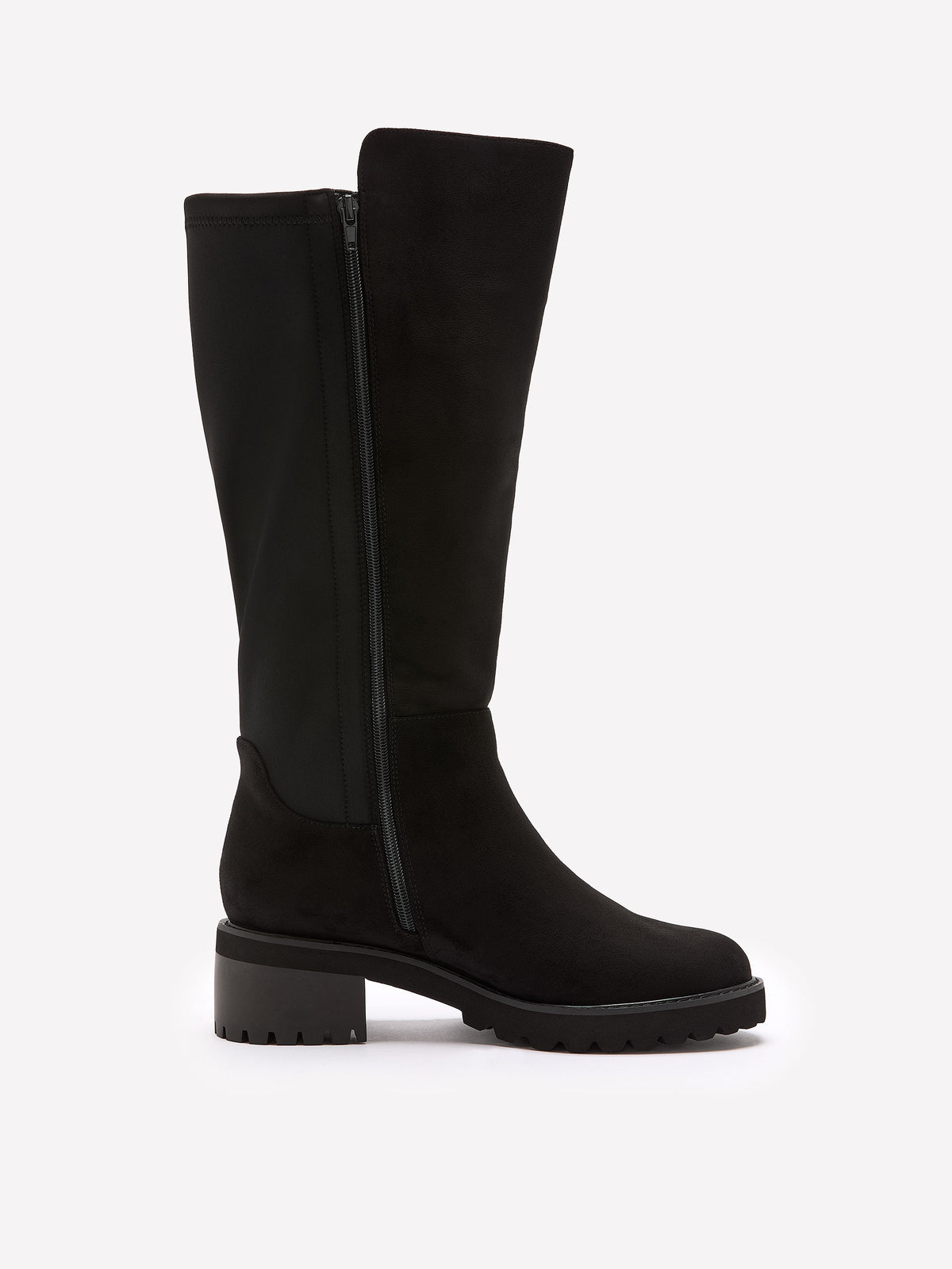 Wide Width, Black Andina Tall Microsuede Boot