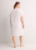 White Strawberry-Print Short-Sleeve Sleepshirt - ti Voglio