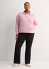 Fashion Flowy Waffle Knit Pullover with Collar - Active Zone