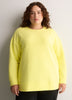 Yellow Ottoman Wide Crew Neck Tunic Top - Active Zone
