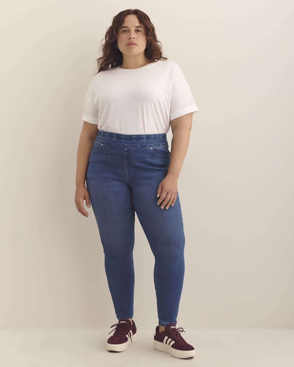 Savvy Fit Pull-On Skinny Jeans - d/C Jeans