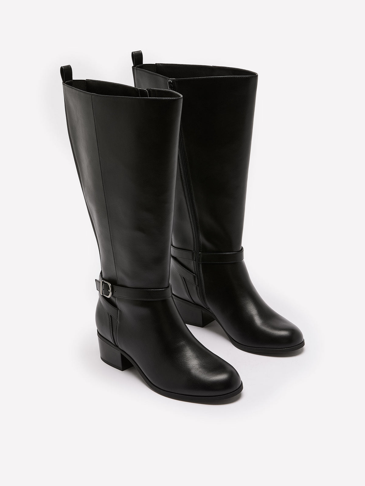 Wide Width, Diona Tall Extra-Wide-Calf Boot with Ankle Harness