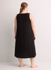 Sleeveless Long Rib Knit Sleepshirt - ti Voglio