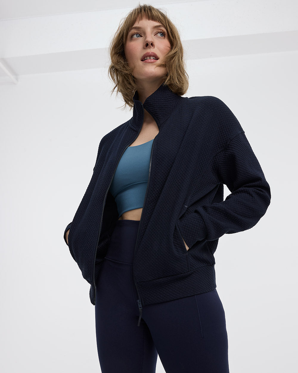 Textured-Jacquard Jacket - Hyba