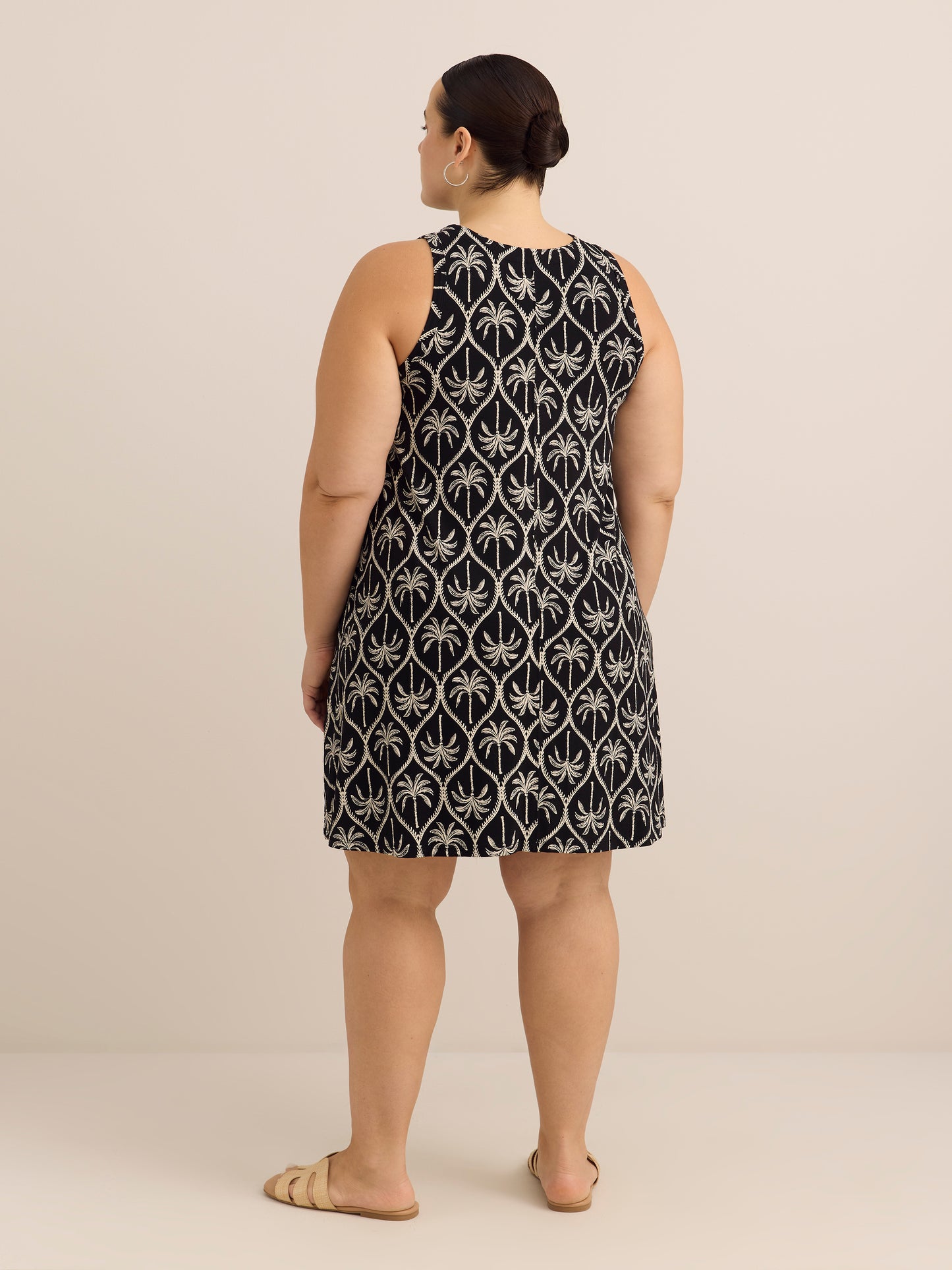 Responsible, Sleeveless Halter Swing Dress