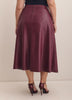 A-Line Faux-Leather Maxi Skirt