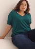 Boyfriend-Fit V-Neck T-Shirt - PENN. Essentials