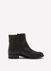 Extra Wide Width, Black Faux Leather Buckle Bootie