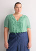 Chiffon Ruffled A-Line Blouse