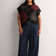 Pleated Wide-Leg High-Rise Classic Denim Pant - d/C Jeans