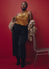Black Holiday Pull-On Balloon Pants
