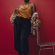 Black Holiday Pull-On Balloon Pants