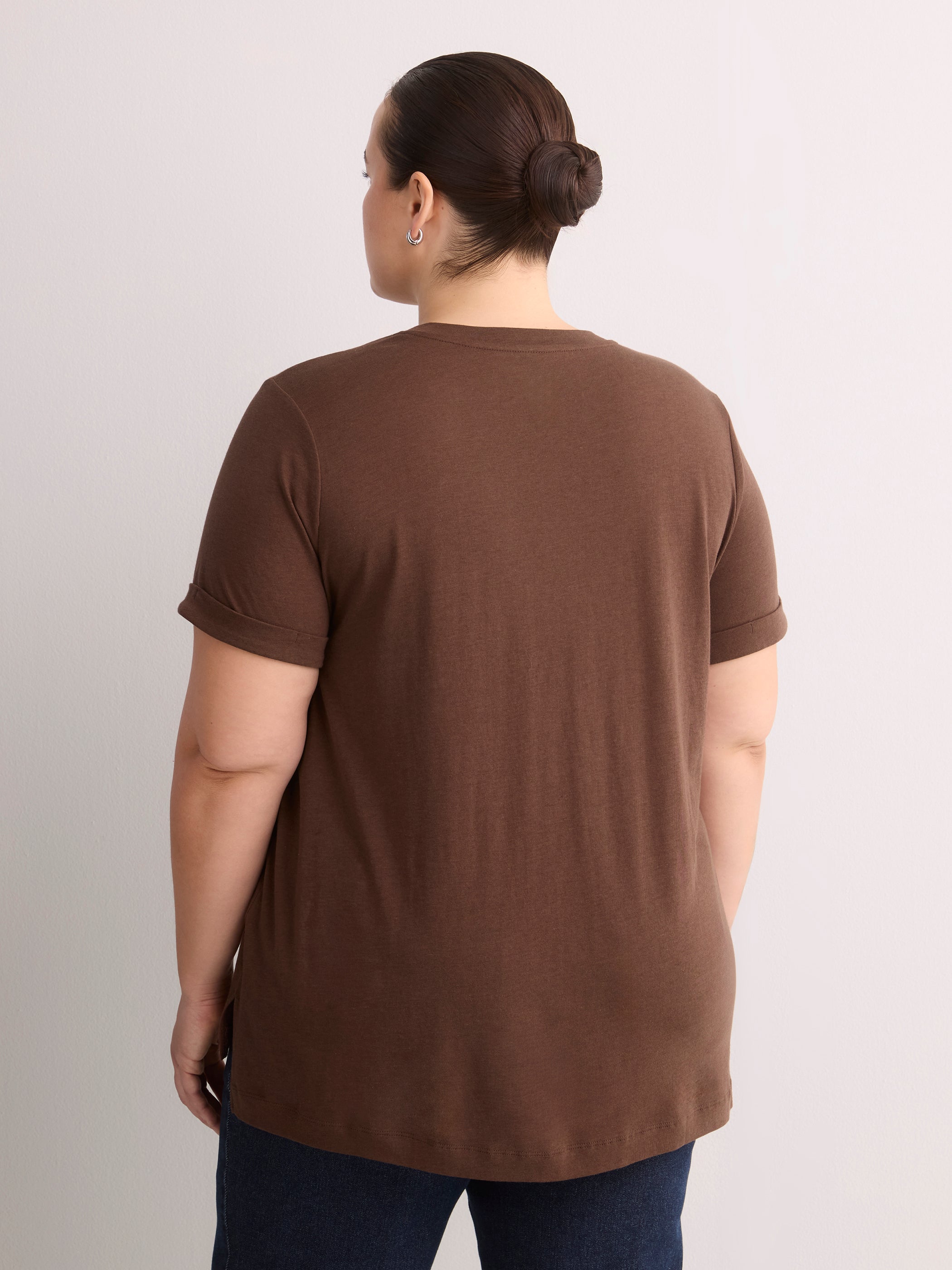 Responsible, Boyfriend-Fit Tee with Slits