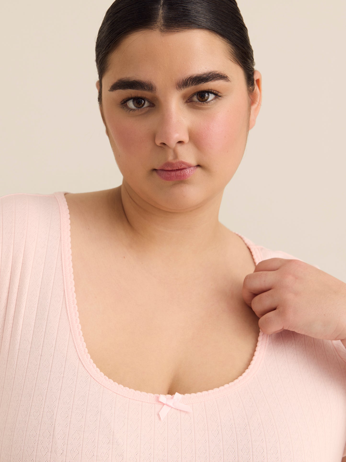 Pointelle Short-Sleeve Pyjama Top - ti Voglio