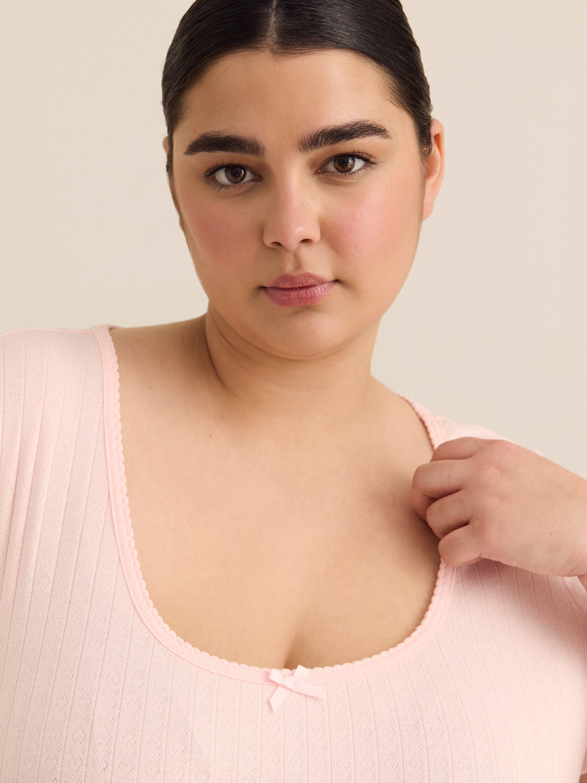 Pointelle Short-Sleeve Pyjama Top - ti Voglio