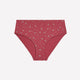 Red High-Cut Cotton Brief with Heart and Clover Print - tiVOGLIO
