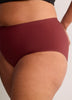 Dark Cherry High-Rise No-Show Super Leakproof Period Panties - Knix
