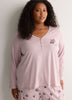 Minne Mouse Henley Pyjama Top - Disney