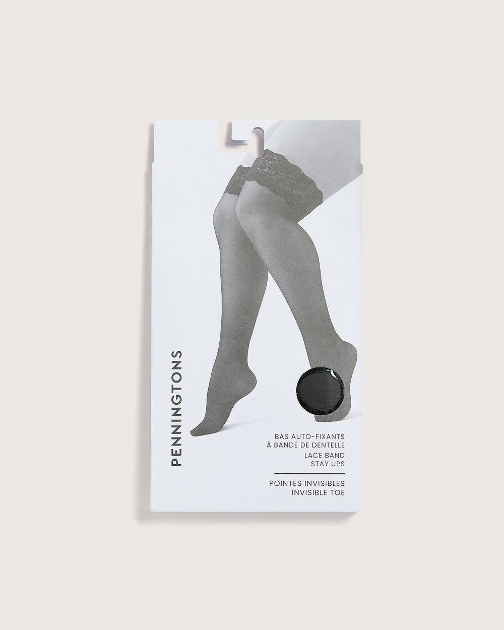 Bas de nylon autofixants avec dentelle