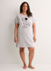 Grey Short-Sleeve Sleepshirt with Dalmatian Print - Disney