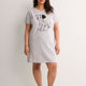 Grey Short-Sleeve Sleepshirt with Dalmatian Print - Disney