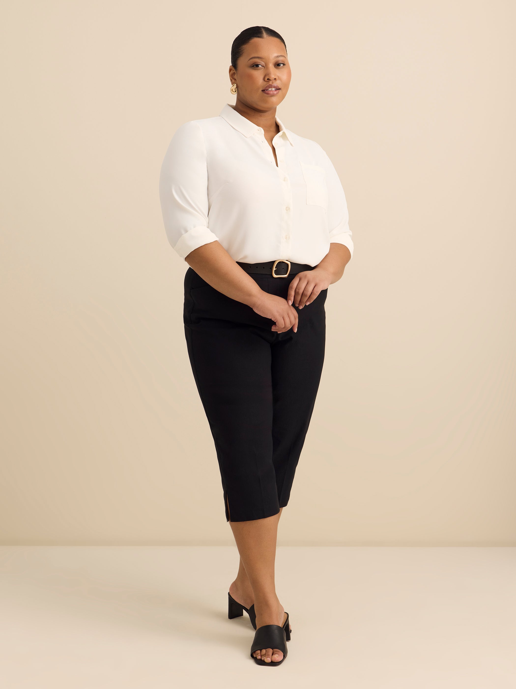 Cotton-Blend Savvy Pant with Pockets