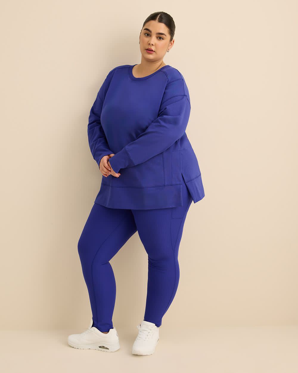 Pull à col rond en tricot français - Active Zone