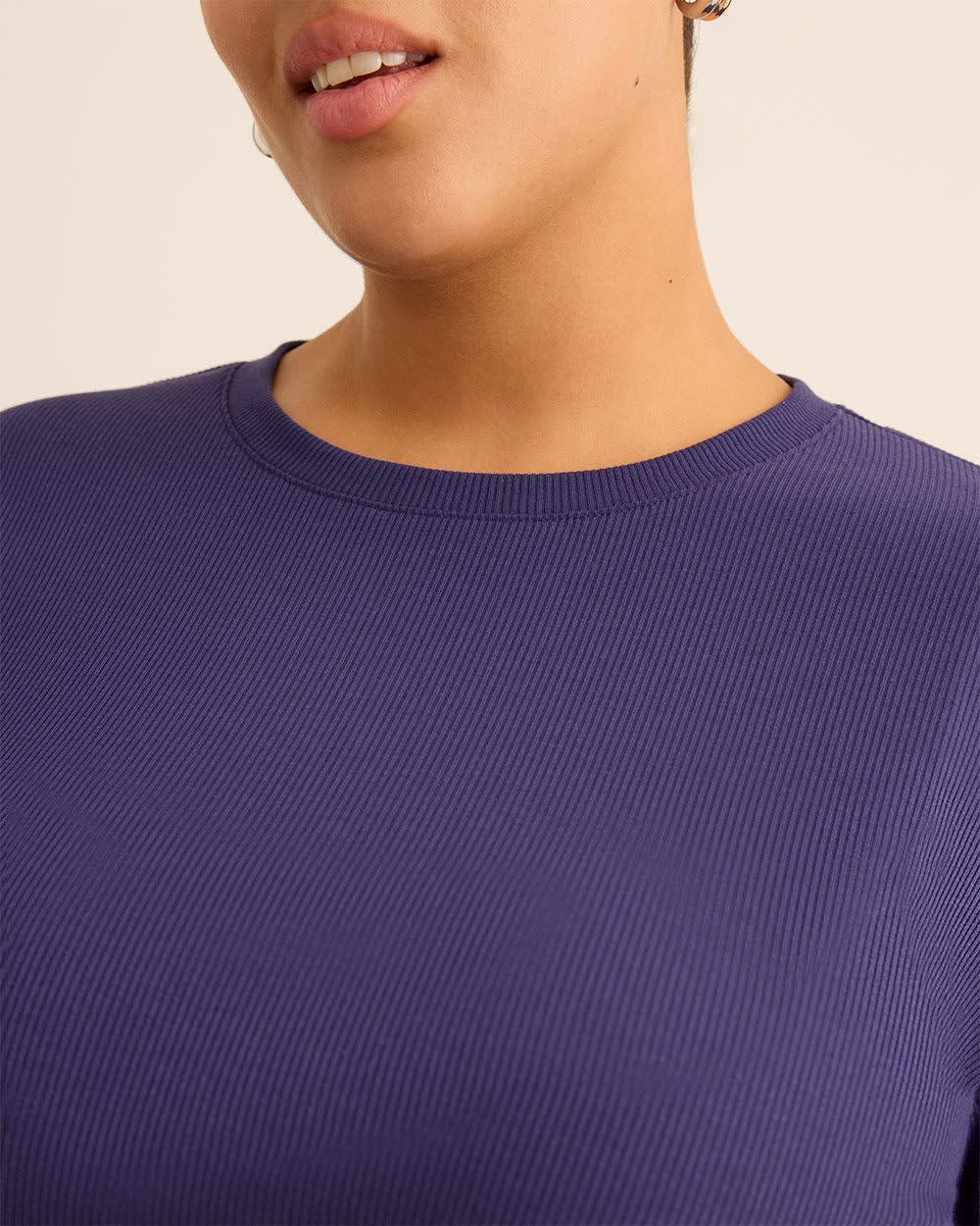 Boyfriend-Fit Ribbed Tee - PENN. Essentials