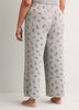 Grey Textured Knit Pyjama Pant with Dalmatian Print - Disney