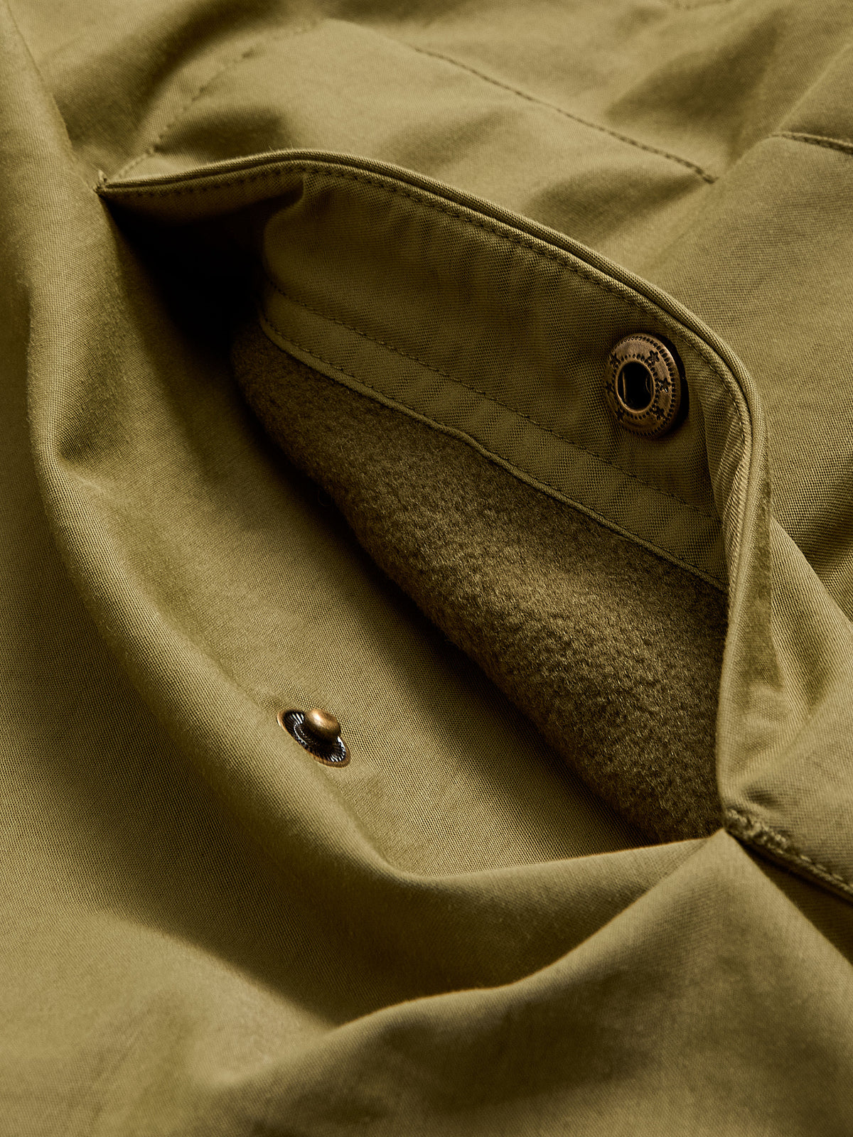 Olive Faux-Fur Lined Hooded Parka
