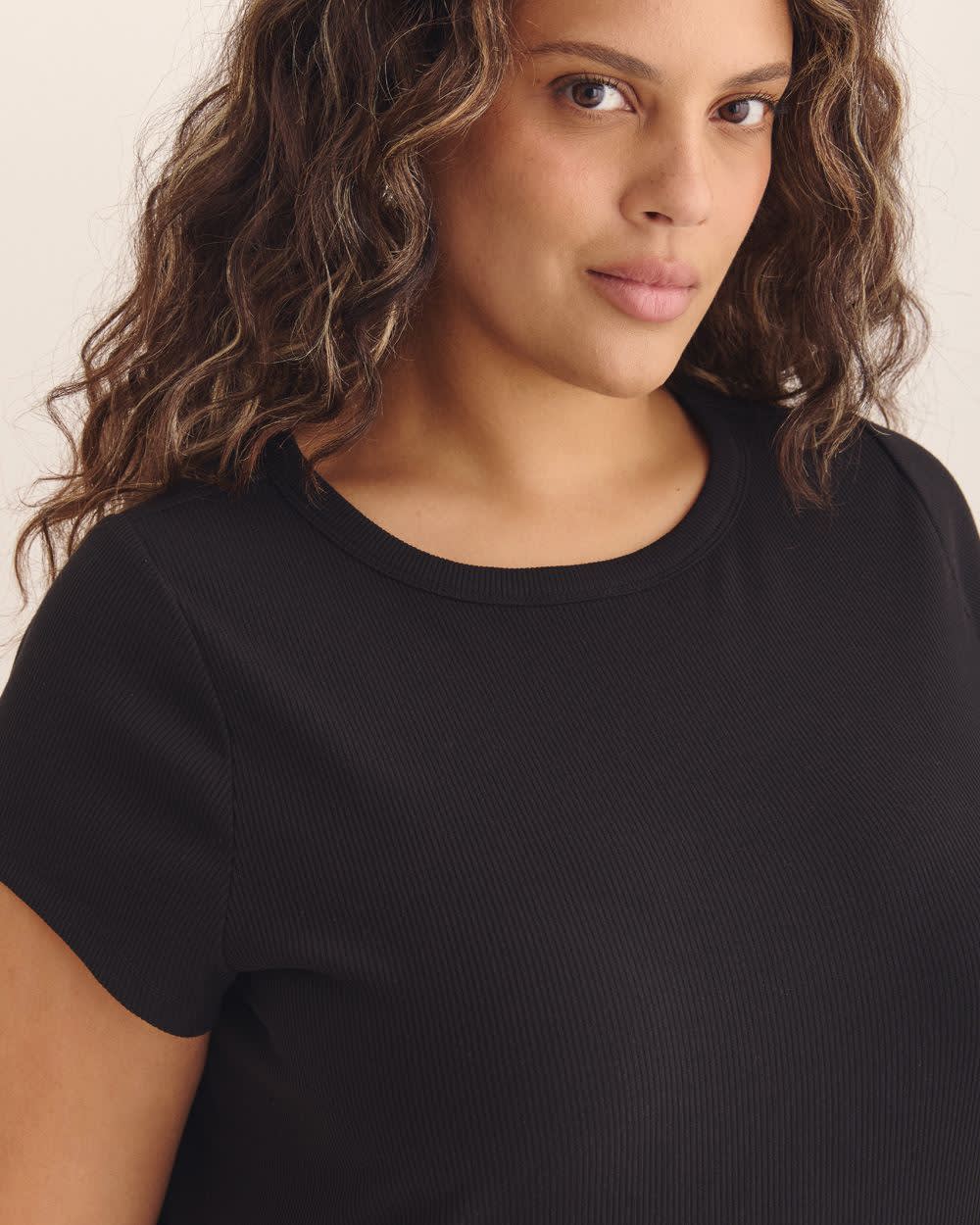 T-shirt ajusté côtelé à  col rond - Essentiels PENN.