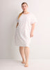 White Strawberry-Print Short-Sleeve Sleepshirt - ti Voglio