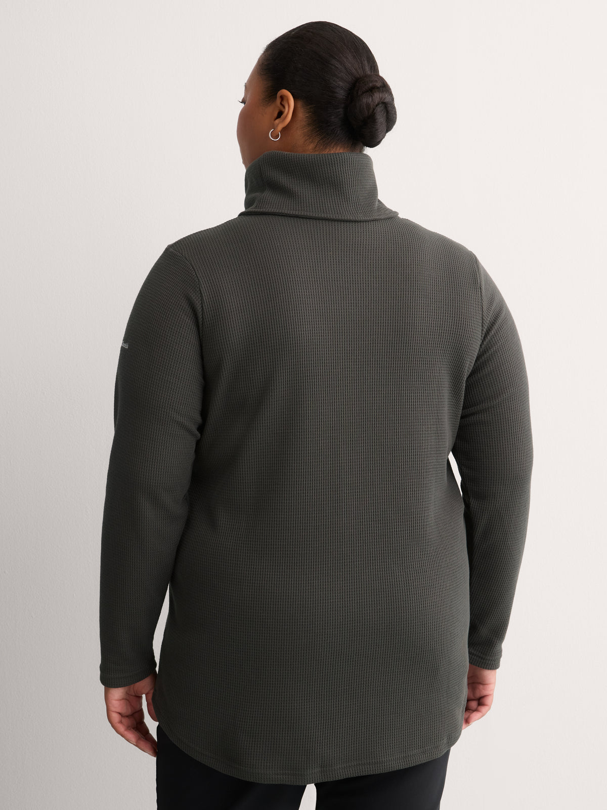 Holly Hideaway Cowl-Neck Waffle Knit Pullover Sweater - Columbia