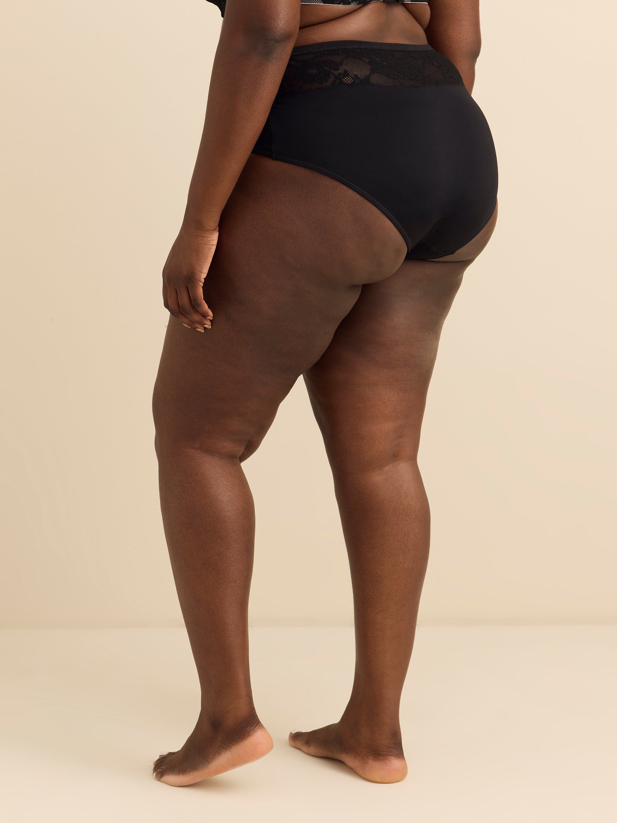 Essential Microfiber Brief with Lace - Déesse Collection