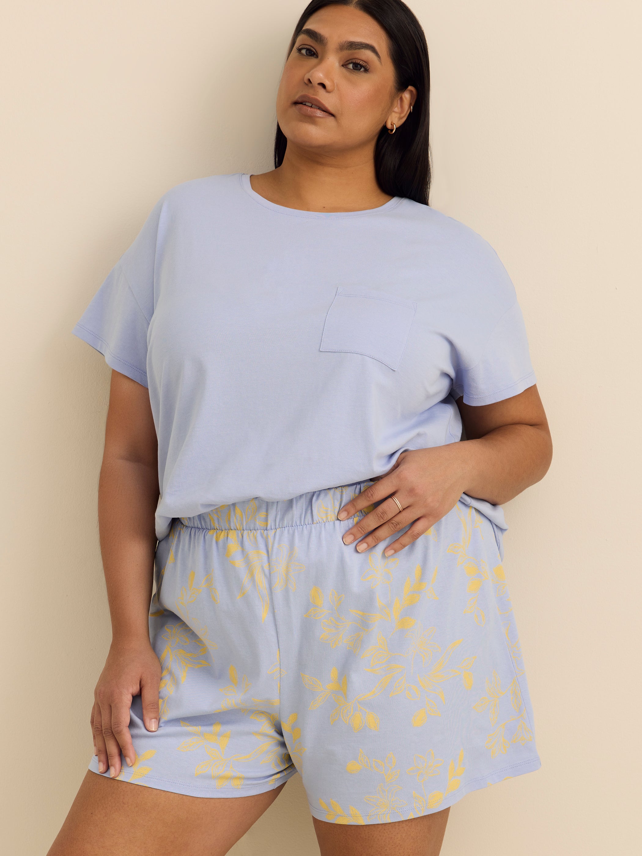 Bas de pyjama short en coton imprimé - ti Voglio