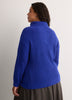 Loose Half-Placket Cable Knit Sweater