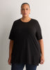 Responsible, Straight Cotton Knit Crew Neck Tunic