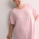 Responsible, Lilac Short-Sleeve Sleepshirt with Flamingo Print